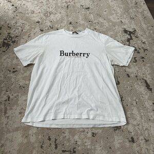 Burberry Embroidered Logo Lopori Tee Size XL